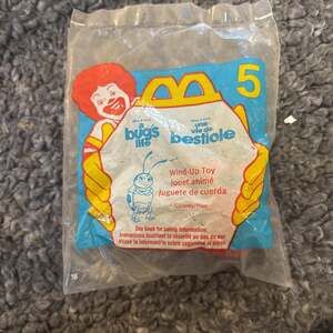 1998 McDonald's Happy Meal Disney Pixar A Bug's Life Wind Up Toy - Francis Ladyb